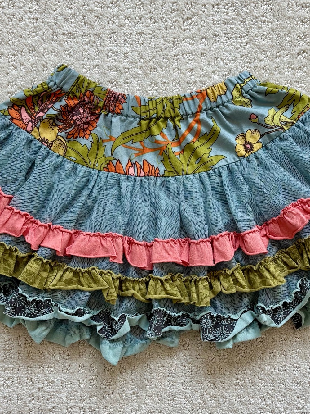 Matilda Jane Girl’s 2T Floral Tiered Ruffle Skirt